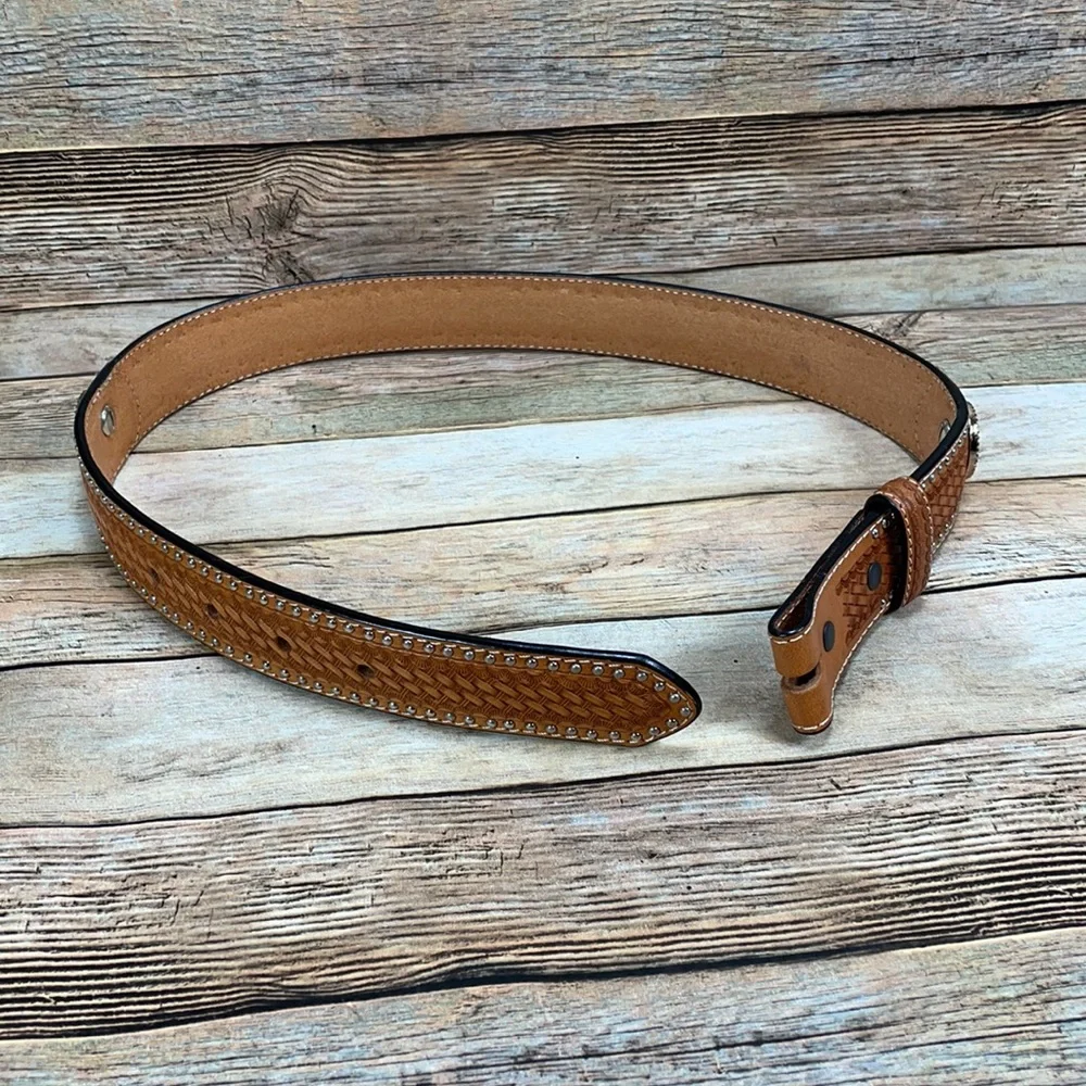 Ranger Belt Company Hand-tooled Belt Size 24 NWOT